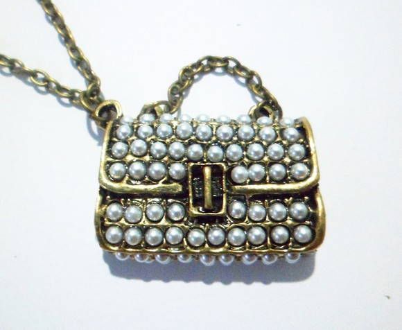 Colar Bolsa de perolas