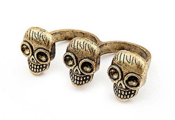 Anel Duplo Caveirinha